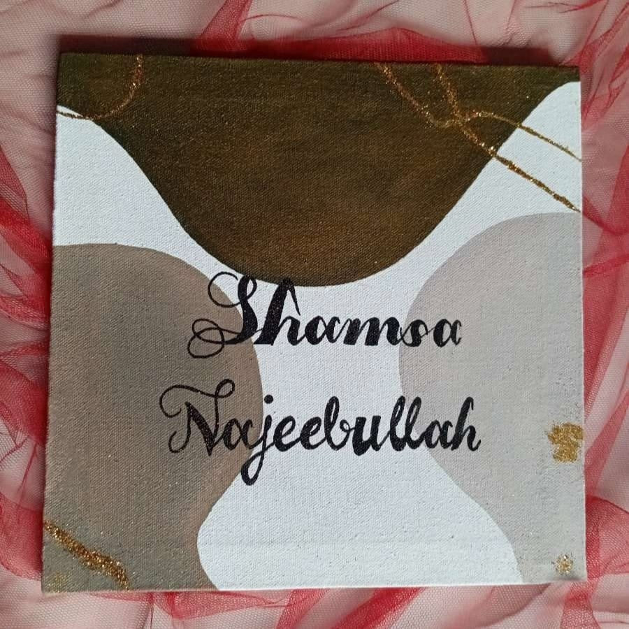 Boho minimalist | Hand-Painted Name Canvas