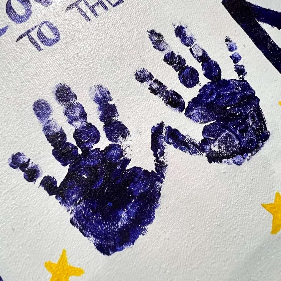 Custom Baby Handprint Canvas