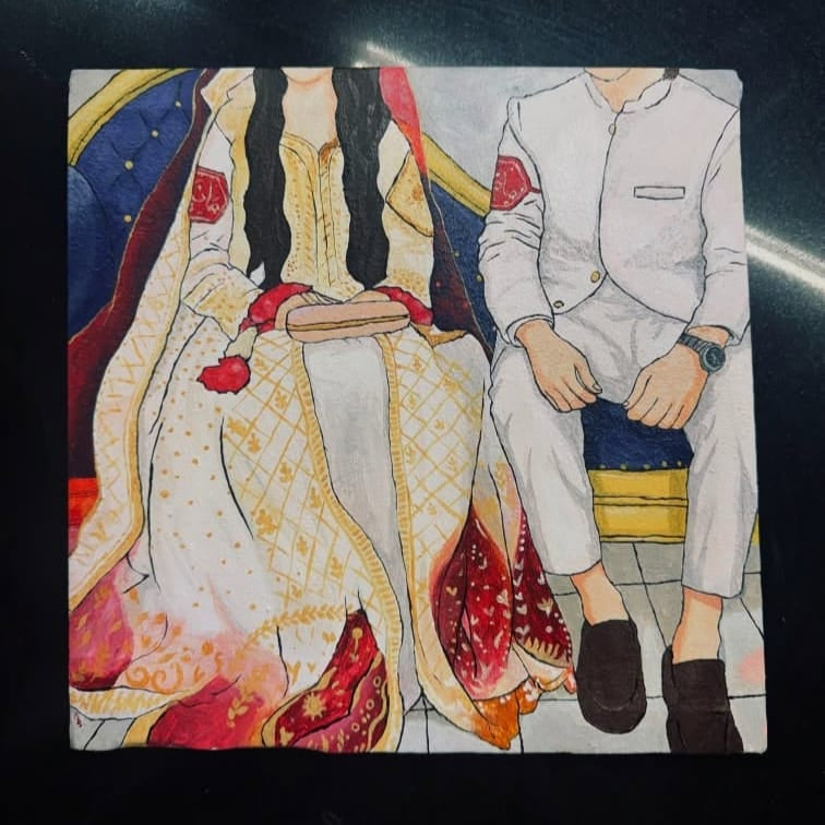 "Match Made in Heaven" Handmade Canvas