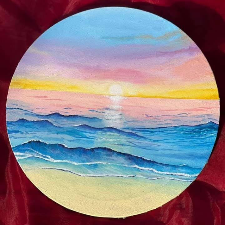 Sunset Tide | Original Hand-Painted Seascape