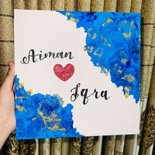 Custom Name Canvas – A Timeless Keepsake of Companionship & Connection.