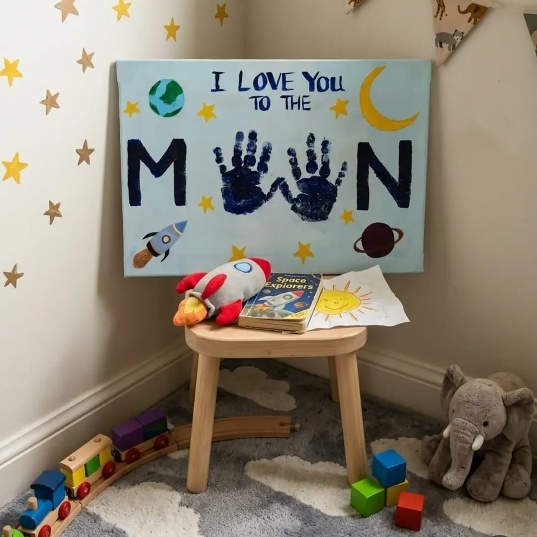 Custom Baby Handprint Canvas