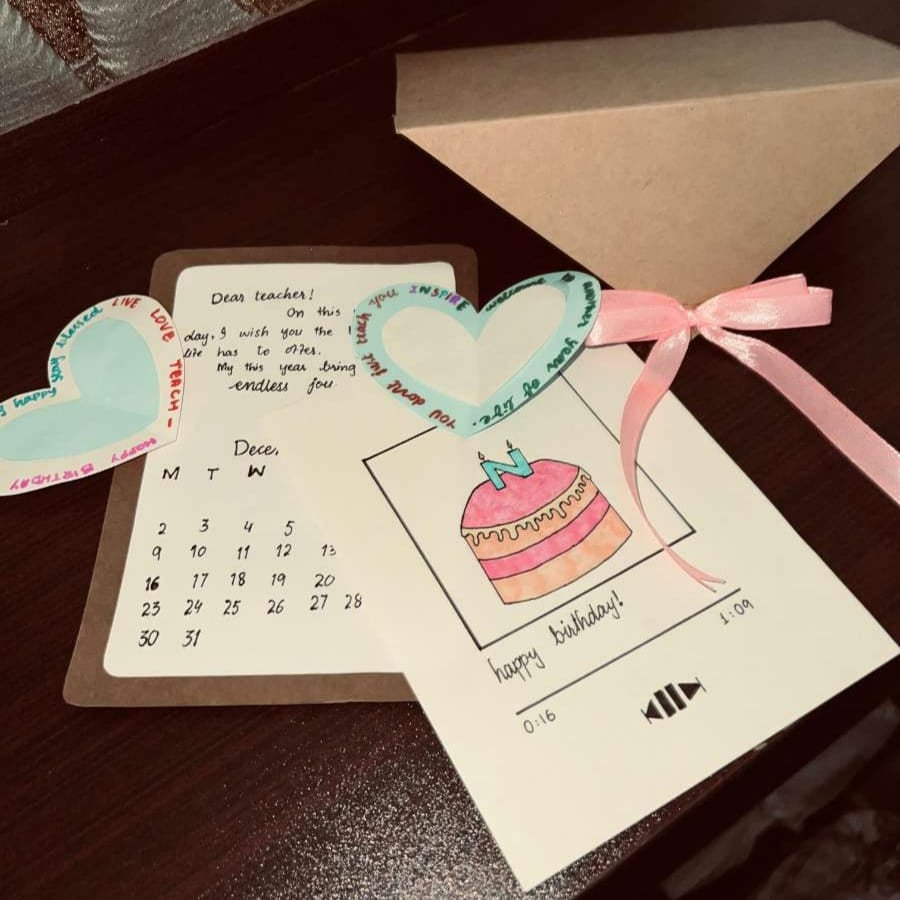 "Wrapped with Love" Custom Wish Card