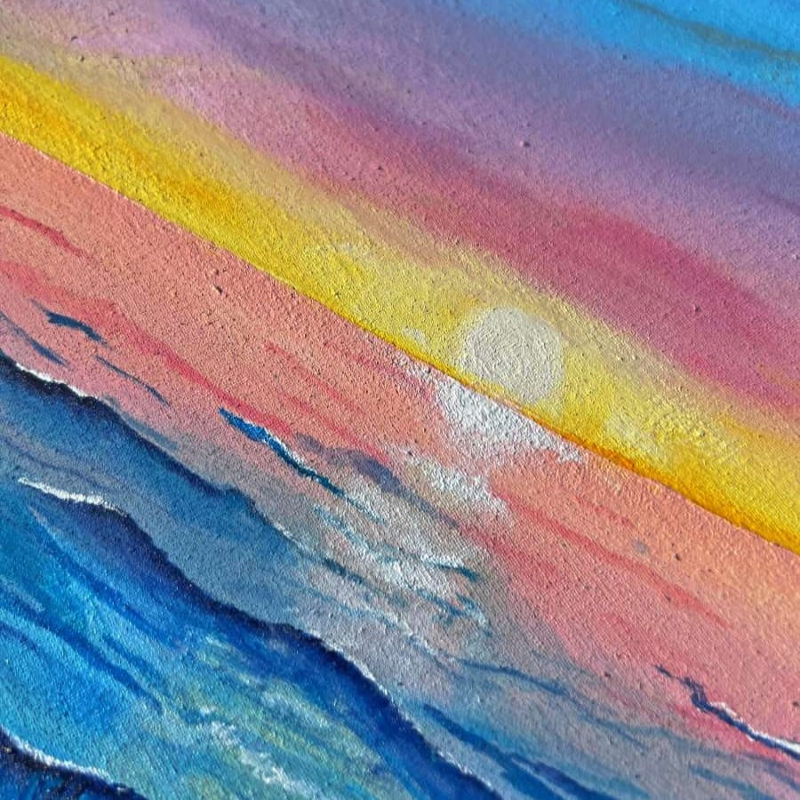 Sunset Tide | Original Hand-Painted Seascape