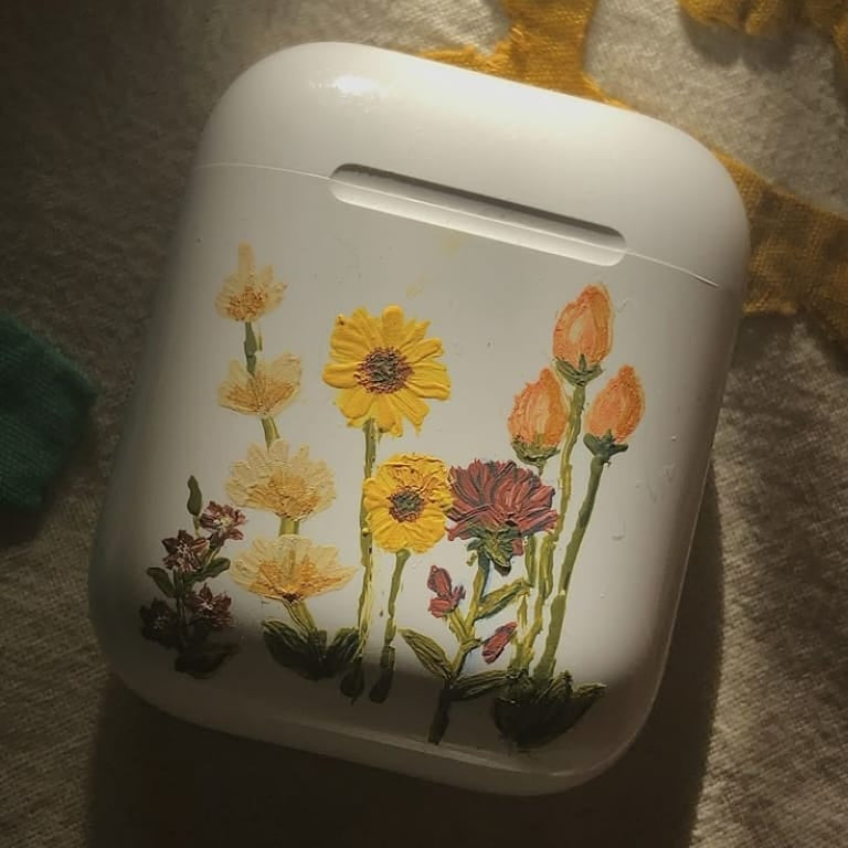 Custom Hand-Painted EarPods Case Art Service