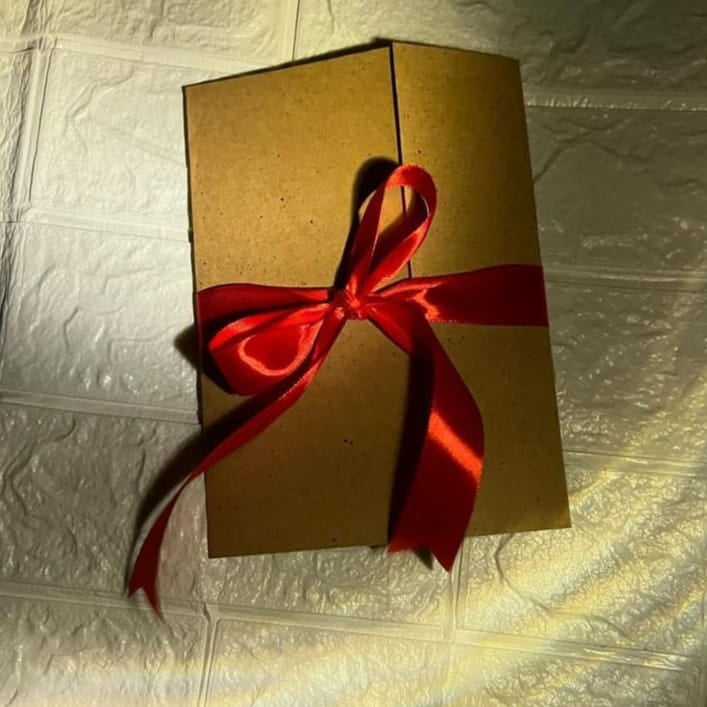 Handcrafted Rustic Dried Flower Greeting Card
